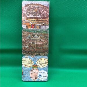 6 Vintage Style Map Puzzle coasters